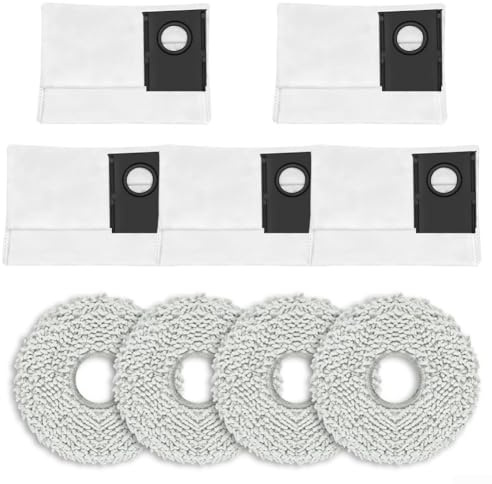 Juego de bolsas de polvo y trapos para aspiradora Eureka J15 Max Ultra Robot diseñadas para evitar obstrucciones y mantener el flujo de aire