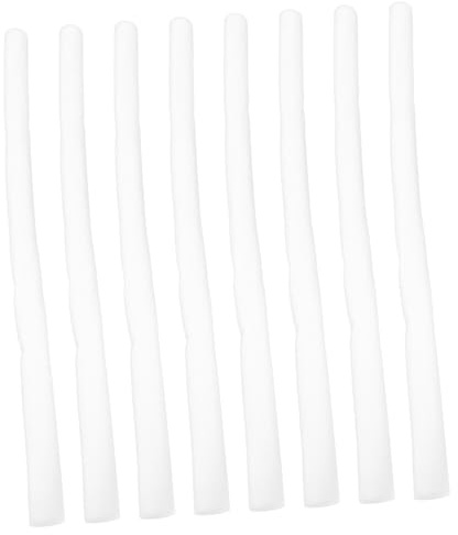 Gogogmee Lot de 8 Poteaux de Remplacement en Acier Inoxydable 64,4 Cm avec Revêtement Mousse Douce pour Parc à Bébé, Barrière Tubulaire Sécurisée, Pièces Détachées Adaptées aux