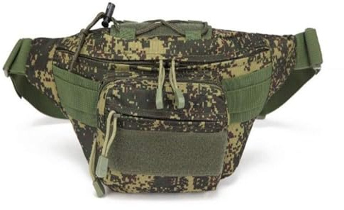 PBTMCD Sac De Taille Tactique – Équipement Course Hydrofuge avec Boucle Autocollante for Badges, Sac Banane Durable for Sports Plein Air for L'entraînement Et La Randonnée