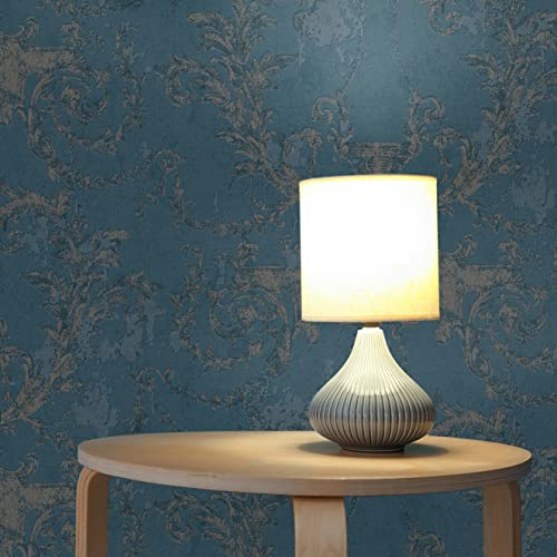 TADESSI WTD 492 Giulia M1-No.492 Papier peint intissé Motif baroque Bleu/argenté