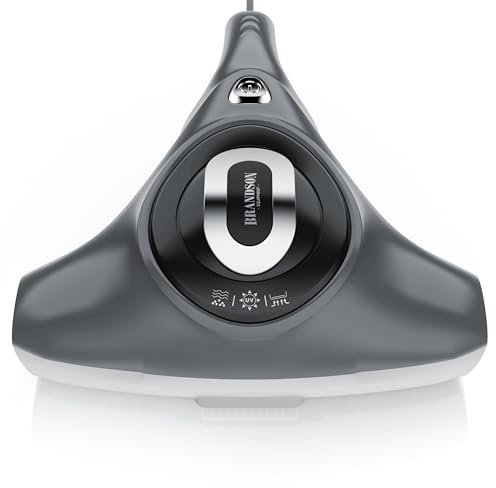 Brandson Milbensauger mit UV-Licht, bekämpft Bettwanzen, Handstaubsauger Polsterreiniger entfernt 99,9% Bakterien Allergene, Staub-Milben, Matratzenreiniger für hygienische Reinigung für Allergiker