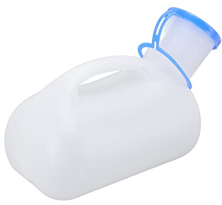 Bottiglia per Urina Portatile Unisex, Orinatoio Unisex Bottiglie per Urina Unisex Dispositivo per Minzione Addensato Leggero con Coperchio a Tenuta Stagna e Imbuto per Viaggi e
