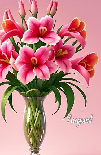 August Gladiolus Journal Notebook.: A beautiful notebook where every page mirrors the cover design | 192 pages, 5.5 x 8.5