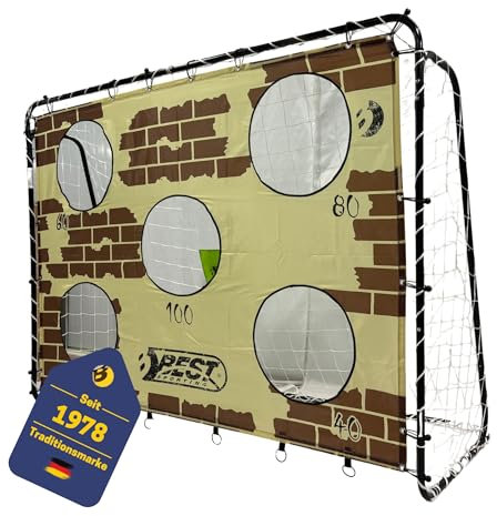 Best Sporting Torwand mit 5 Schusslöchern 193 x 150 cm I passend für Fußballtore mit 213 x 152 cm I Fußball Torwand mit verschiedenen Motiven I Kinder Torschusswand für draußen
