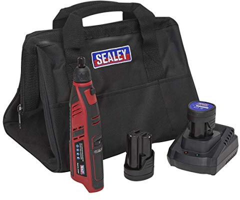 Sealey 12V SV12 Series Cordless Multipurpose Rotary Tool & Engraver Kit - 2 Batteries CP1207KIT