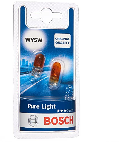 Bosch WY5W Pure Light Fahrzeuglampen - 12 V 5 W W2,1x9,5d - 2 Stücke