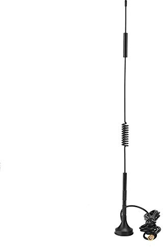 Antena SMA 18dBi, Antena para Exteriores 4G / 3G / 2G gsm LTE de Alta Ganancia con Base magnética Antena 4G de Metal 36 cm para máquinas publicitarias(3 Millones)