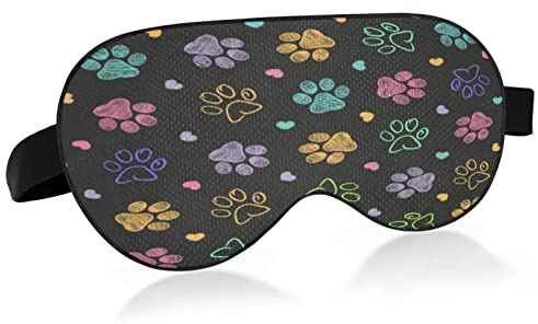 Masque de sommeil coloré pour femmes et hommes, lisse et confortable, bloquant la lumière, bandeau de nuit avec sangle réglable pour les voyages, le travail posté