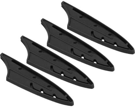 PATIKIL Foderi Köksknivknivar för 3,5 kniv skalning 4 st kant kniv vakt kniv foder lock handtag fjäderkniv fruktkniv set svart 3,8 tum x 1 tum