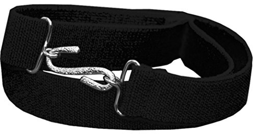 PARKERSONLINE Childrens Kids Boys and Girls Elasticated Adjustable Snake Belt (BLACK)