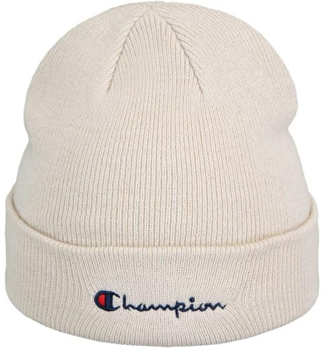 Champion Unisex Kinder Junior Caps (806070) -Recycled Acrylic Knitted Yarn Embroidered Script Logo Baby mütze, Weiß (ES057), One Size