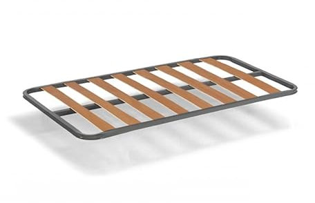 HOGAR24 ES | Somier Basic con Láminas de Madera | Estructura de Tubos de Acero de 30x30 mm | Medida: 105x180 cm | No Incluye Juego de Patas