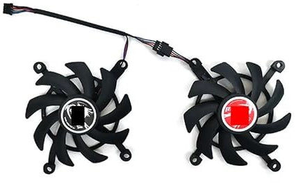 BDAKQJV Tarjeta Grafica Compatible con Ventilador GTX 1660 Compatible con RTX 2060 2060 Super GTX 1660Ti 1650 1660 Super Ventilador de Tarjeta gráfica 85MM 4PIN GPU Fan