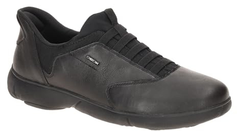 Geox Uomo U Nebula 2.0 Plus B Sneaker, Nero, 44 EU, Nero, 44 EU