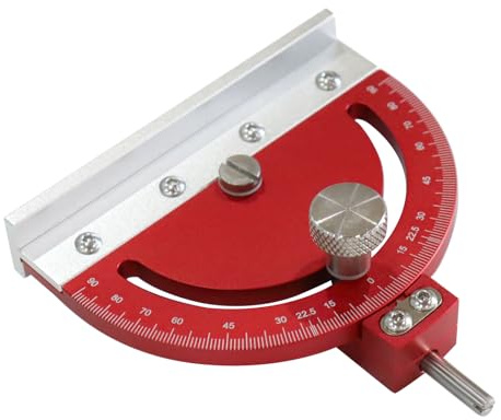 Adjustable Multi-Angle Drill Press Protractor Square Guide,Precision Drill Bit Angle Finder from -85° to 85° for Drill Press Table – Red