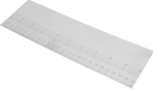 Genérico Raspador de Pastel de Metal Inoxidable con Escala 23 Cm, Alisador de Fondant y Glaseado para Decoración de Tartas, Accesorio de Cocina para Hornear en Casa