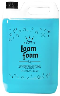 Peaty's LoamFoam Limpiador de Bicicletas en Espuma - Boquilla Ajustable, Fórmula Profesional con Agentes Gelificantes para Todas Las Superficies, Incluido Carbono - 5 Litro