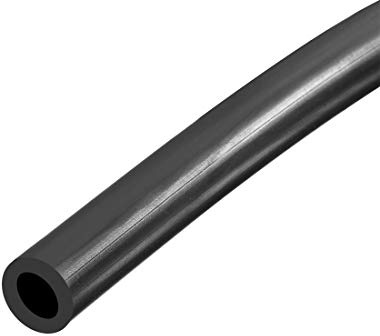 sourcing map - Tubo per olio lubrificante, diametro interno 5 mm x diametro esterno 10 mm, 1 m, tubo in gomma nera per acqua