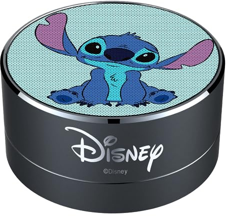 ERT GROUP Disney Stitch Haut-Parleur Bluetooth, Haut-Parleur Portable 3W, Micro & Radio FM intégrés, Emplacement pour Carte Micro SD, Convient aux Téléphones, Tablettes et Plus