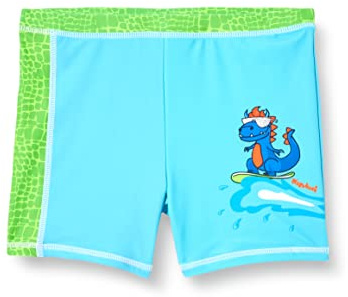 Playshoes Traje de baño con protección UV para niño, Pantalones Cortos de Dinosaurio, 7-9 años