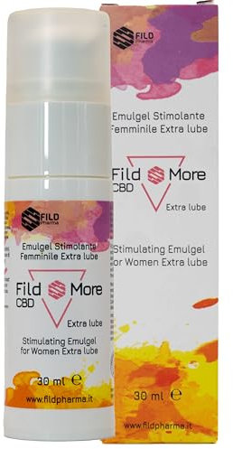 Fild More Extra Lube - Gel Intimo con Base Aloe Biologica per una Lubrificazione Naturale e Duratura, Arricchito con Olio di Canapa, Acido Ialuronico e Maca per un'Esperienza Intima Migliorata