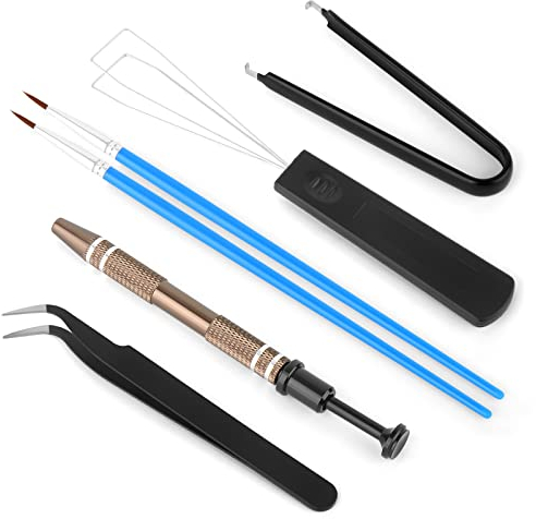 RunJRX Kit de lubricante para Teclado con Pinzas, Extractor de Teclas, Extractor de Interruptor, agarrador de 4 Garras, Herramientas de lubricación para Teclado