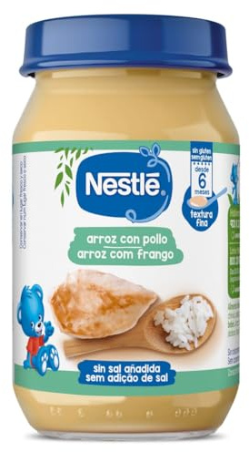 Puré de arroz blanco con pollo Nestlé frasco 190 g