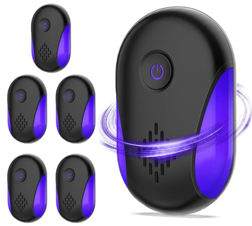 Upgraded Ultrasonic Repeller 6 Pack,Indoor Ultrasonic Repellent, Electronic Plug in Pest Control for Bugs,Mosquito,Roach, Ant, Rodent, Mouse, Spider Repellent for House, Warehouse, Garage
