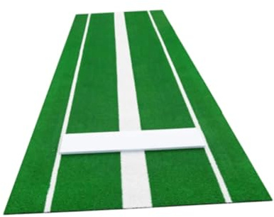 Baseball slagmatta softboll pitching matta hög halkfri baksida baseball slå för och kanna hem (grön 92 x 244 cm)