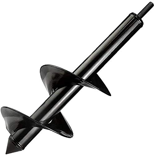 Punta elicoidale per piantare 10,2 x 30,5 cm, coclea da giardino, coclea da giardino, trivella facile per trapano esagonale da 9,5 mm