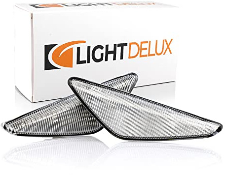 LIGHTDELUX Ersatz für 2 x LED Seitenblinker Blinker Kotflügel-Blinker links rechts ohne Fehlermeldung kompatibel mit BMW 3er E46 Coupe Cabrio V-17010327