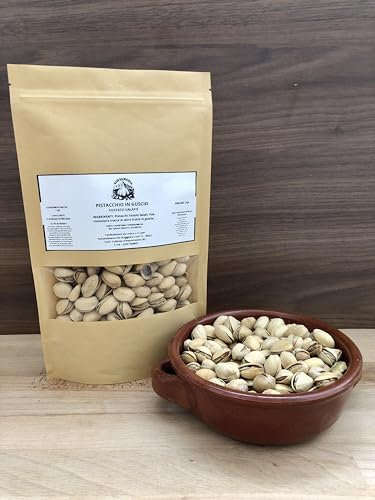 Pistacchio in Guscio Tostato Salato - Qualità Premium | Selezionati, Naturali e Croccanti 1 Kg - In Sacchetto in Kraft Richiudibile