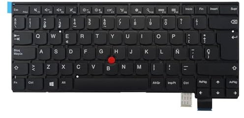 Teclado de repuesto sin retroiluminación para Lenovo Thinkpad T460S nuevo S2 2016 2017 ThinkPad 13 (Español / Español, sin retroiluminación)