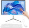 All-in-One Desktop Computer PC, 24 FHD Touchscreen N5095 16GB RAM, 512GB SSD, Intel Quad-Core, Wired Keyboard & Mouse, RGB Speaker (N5095/16G/512G) (White)