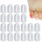Protettori per dita dei piedi in silicone, 20 piccoli cappucci elastici per dita piccole, calli, vesciche, sollievo dall'attrito e dita rotte, maniche in gel traspirante