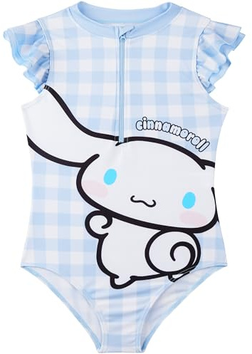 Disney Stitch | Barbie | Hello Kitty Bañadores Una Pieza Niña con Cremallera, Traje de Baño, Ropa Verano Niña 5–14 Años