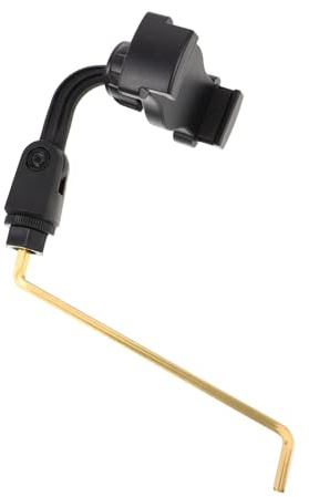Kisangel Supporto per Cellulare Sax con Morsetto Lyre Porta Spartiti Antiscivolo Regolabile per Musica Digitale Accessorio Portatile per Sax Tenore