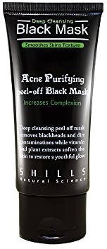 SHILLS Blackhead Remover Cleaner Purifying Deep Cleansing Acne Peel off Face Mask, Black Mud, 50 mL