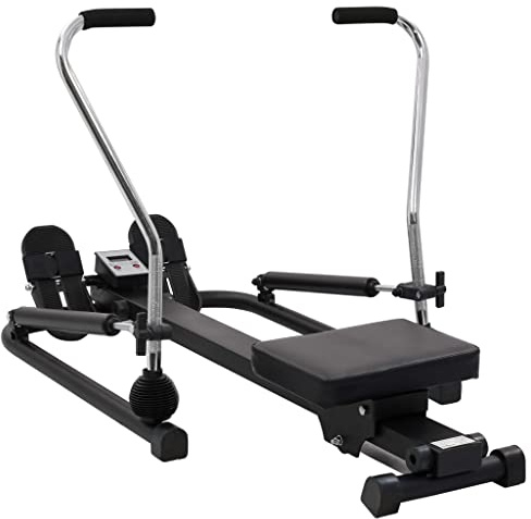 vidaXL Hopfällbar Roddmaskin med 5 Nivåer Luftmotstånd Styrketräningsredskap Roddredskap Träningsmaskin Träningsredskap Motionsredskap Hemmagym Hemgym