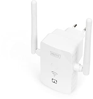 DIGITUS WLAN Repeater/Access Point - 300 Mbit/s - 2.4 GHz Wireless Frequenz - USB-Ladeanschluss - 100 Mbit/s RJ45-Anschluss - WPS-Funktion - WPA2 - Wireless Repeater, WiFi-Repeater - Weiß
