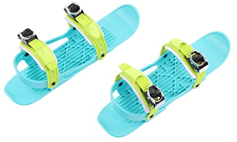 SFNTION Mini-Ski-Skates, Mini-Ski-Schuhe, Verstellbare Skiboards, Zur Befestigung an Skischuhen für Abfahrtspisten, Wintersport für Kinder (Bunt)