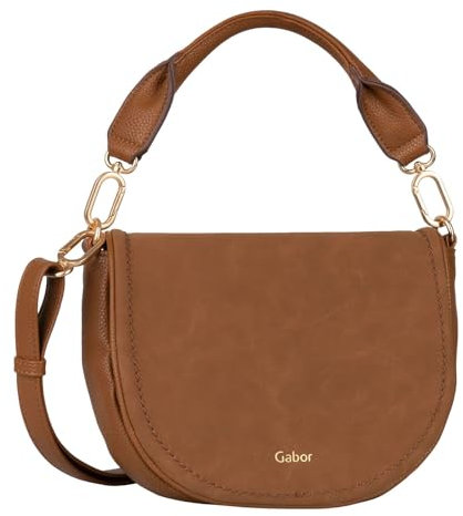 Gabor bags Lemonie Damen Überschlagtasche Umhängetasche Klein Cognac Braun