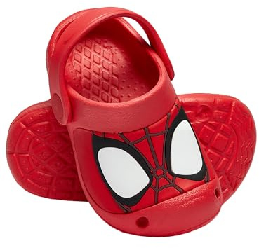 Marvel Scarpe Spiderman | Ciabatte Bambino Piscina | Zoccoli Spidey And His Amazing Friends | Rosso 23
