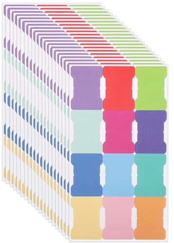 20 Sheets/240 Pieces Sticky Index Tabs, Double Sided Book Page Markers Tabs Blank Monthly Tabs Writable Sticky Notes Flags Self Adhesive Planner Stickers for Labeling (Rainbow Blank)