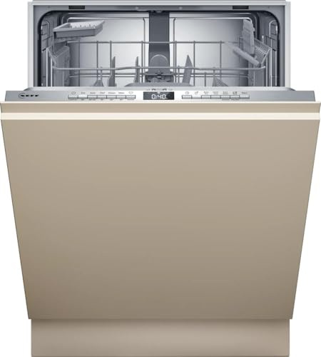 NEFF S155HTX04E, N 50, Smarter Geschirrspüler Vollintegriert, 60 cm, Spülmaschine mit Besteckkorb, starke Reinigung mit Chef 70ºC, höhenverstellbarer Oberkorb, Favoriten Taste, Info Light, Aqua Stop