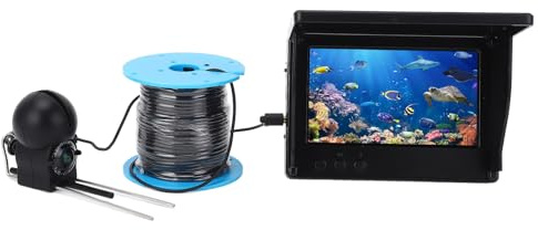 Undervattensfiskekamera, Fiskekamera med 4,3 Tums Skärm 1080P Vidvinkel Undervattenskamera för Undervattensfiske