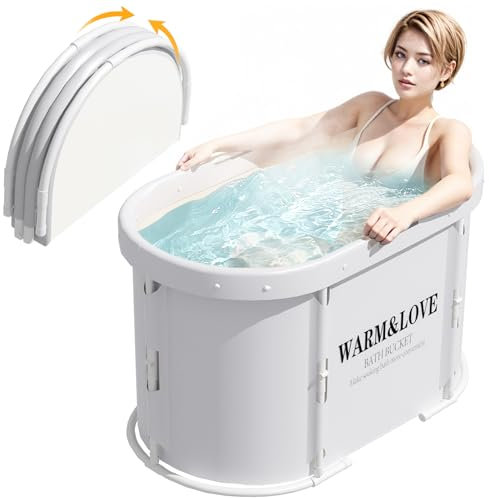 Baignoire pliante pour douche, baignoire chaude et froide, autonome, non gonflable, 94 x 55 x 56 cm, adaptée aux adultes et aux enfants