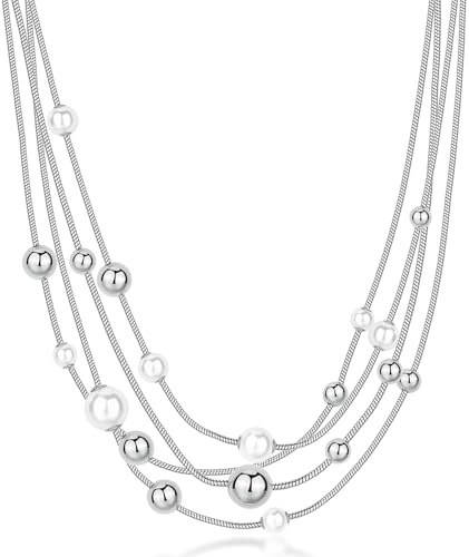 Brosway Collana Donna, Collana in Acciaio e Perle | Collezione Perfect - BPC50