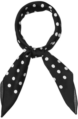 sourcing map Women's Polka Dots Square Kerchief Neckerchief Headband