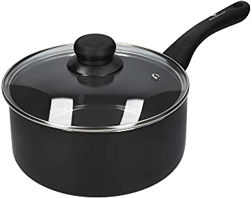 MasterClass Can-to-Pan Kastrull, Keramisk, Miljövänlig Non-Stick, 70% Återvunnen Aluminium, 20 cm, Svart, MCRECYFP20